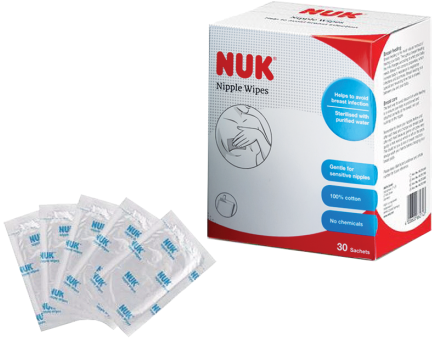 Nuk Nipple Wipes (439x340), Png Download