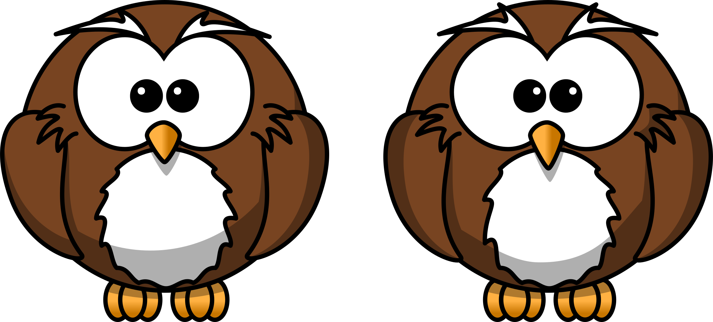 Expert Cartoon Pictures Of An Owl Clipart Spot The - Cartoon Owl Shower Curtain (2400x1084), Png Download