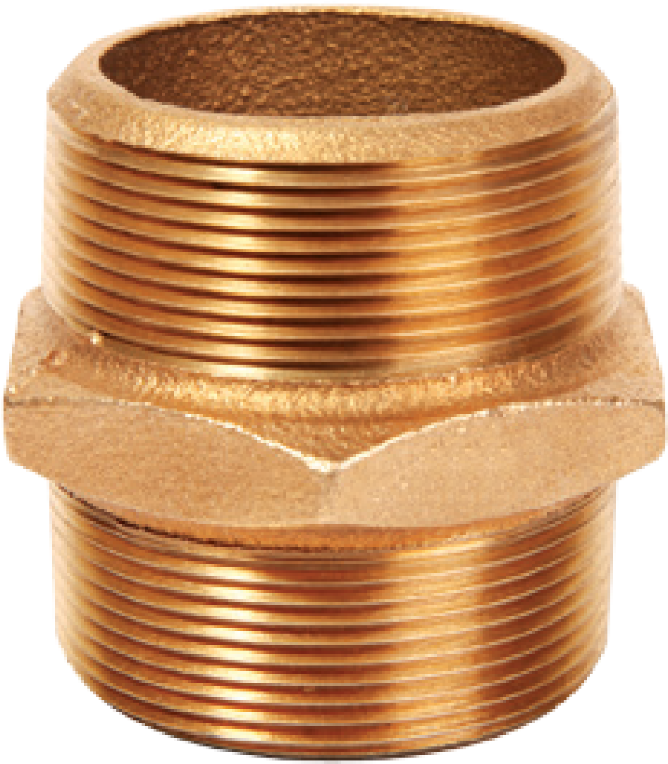 Nci, Bronze Hexagon Nipple - Brass (1201x1201), Png Download