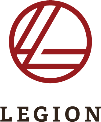 Legion Primary Logo Crimson-charcoal On Transparent - Legion Logistics (853x853), Png Download