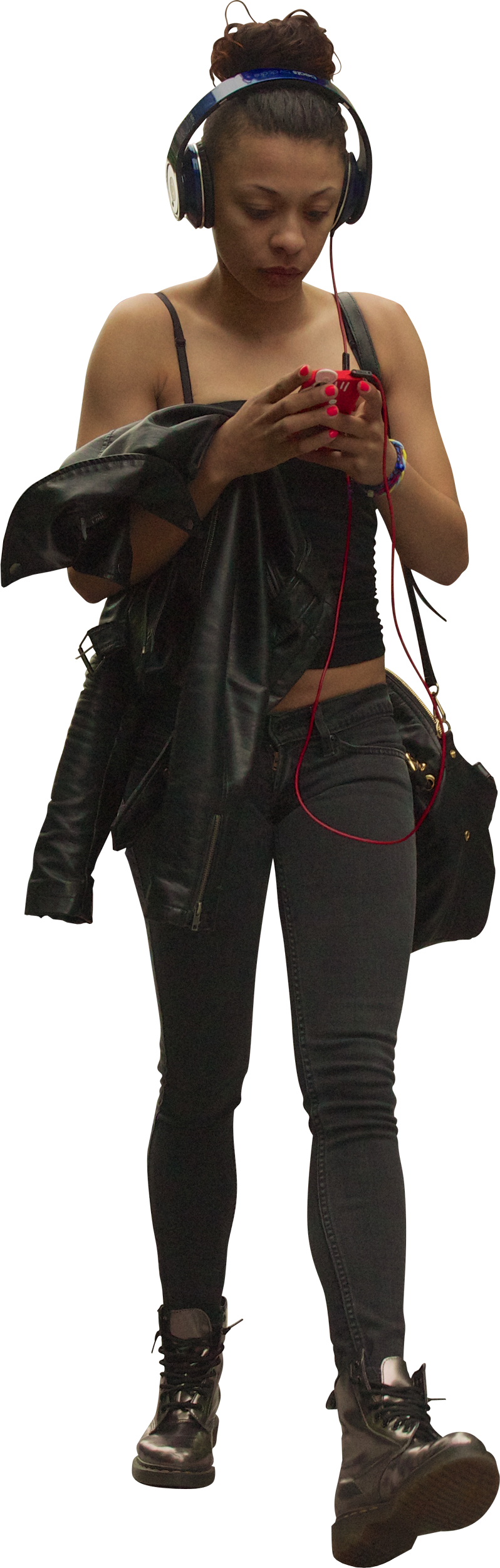 Black Woman Walking Png (798x2500), Png Download