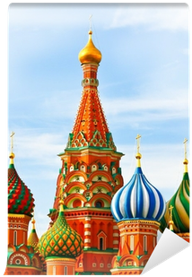 Basil's Cathedral On Red Square, Moscow, Russia Wall - Saint Basil's Cathedral (400x400), Png Download
