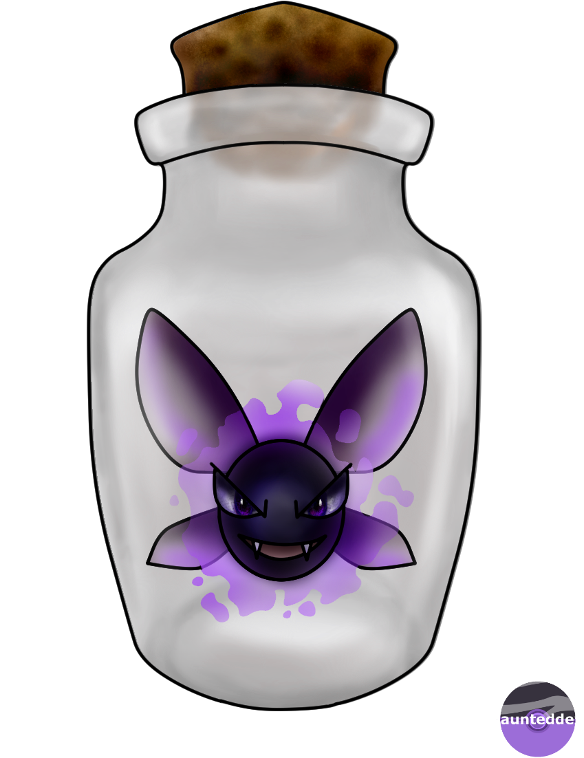 092- Gastly Ghost/fairy I Said I Wasn't Doing Any Retypes - Gastly (972x1240), Png Download