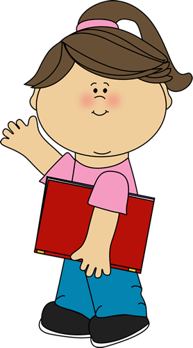 Clipart Stock Clip Art Image Girl In A Panda - Kid Waving Clipart (278x500), Png Download