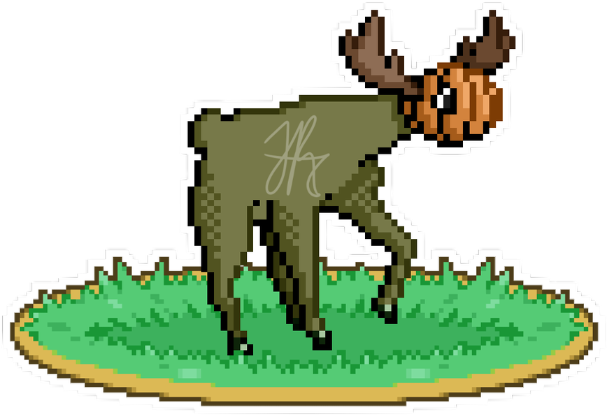 Courageous Arcanine New Fakemon Pixel Art Deviantart - Cartoon (1200x1200), Png Download