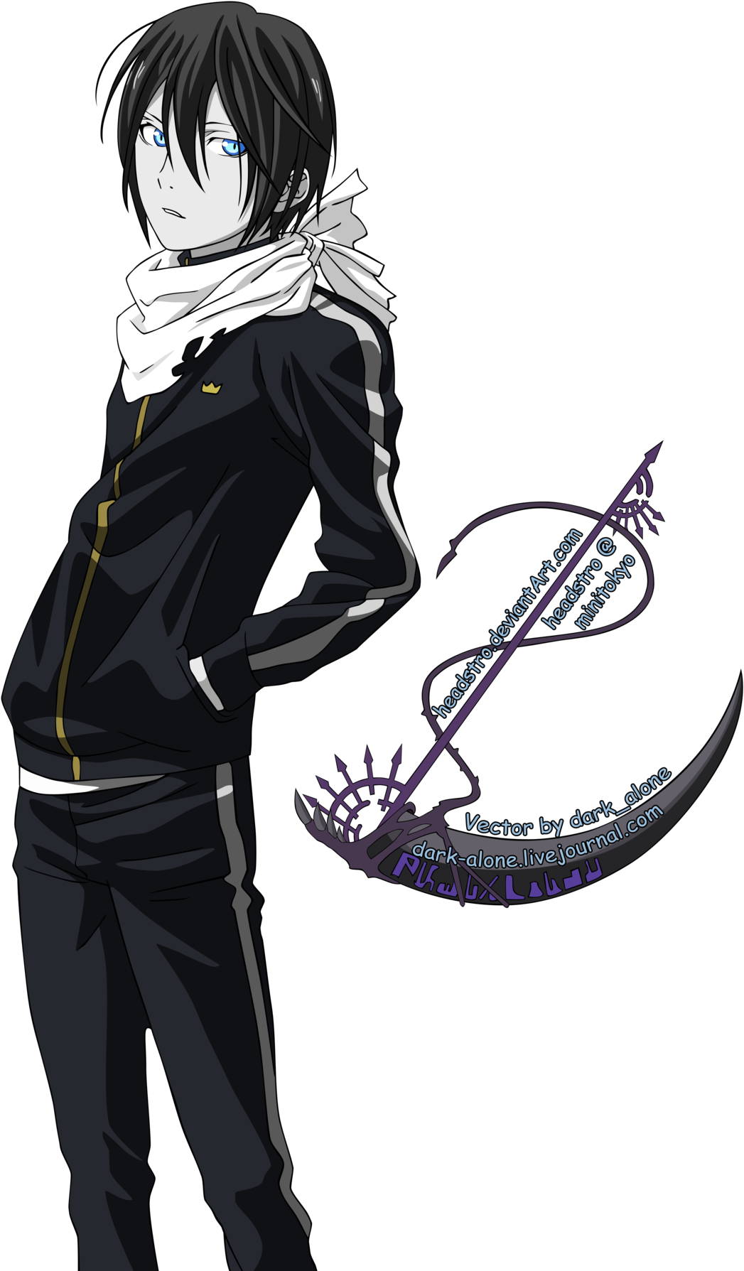 Vector By Headstro - Noragami Yato Full Body (1280x1864), Png Download
