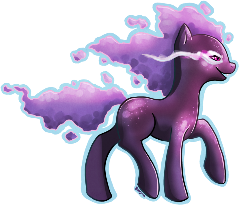 Bean-sprouts, Crossover, Gastly, Pokémon, Ponified, - Cartoon (1024x1024), Png Download