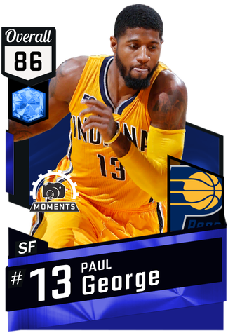 Paul George Against The Trail Blazers On December 10th - Larry Sanders Nba 2k17 (325x475), Png Download