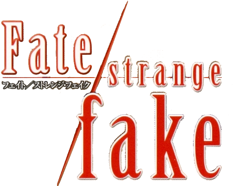 Fate Strange Fake Logo (489x395), Png Download