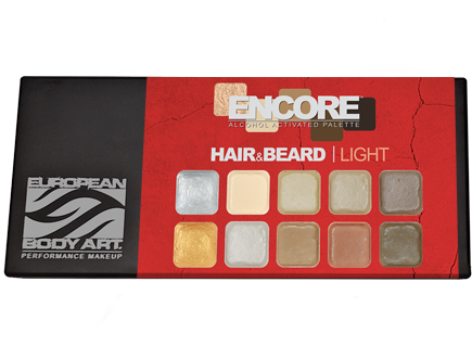 Encore Hair & Beard Alcohol Activated Palettes Provide - European Body Art Hair And Beard (434x350), Png Download