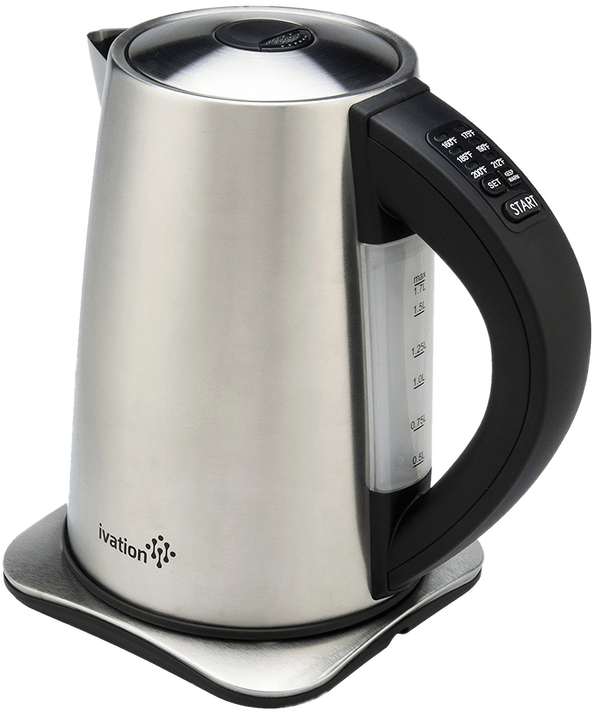 Kitchenware - Ivation Stainless Steel Cordless Electric Tea Kettle (1371x1500), Png Download