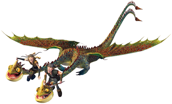 Barf And Belch8 - Dreamworks Dragons Legend Of The Boneknapper Dragon (558x337), Png Download