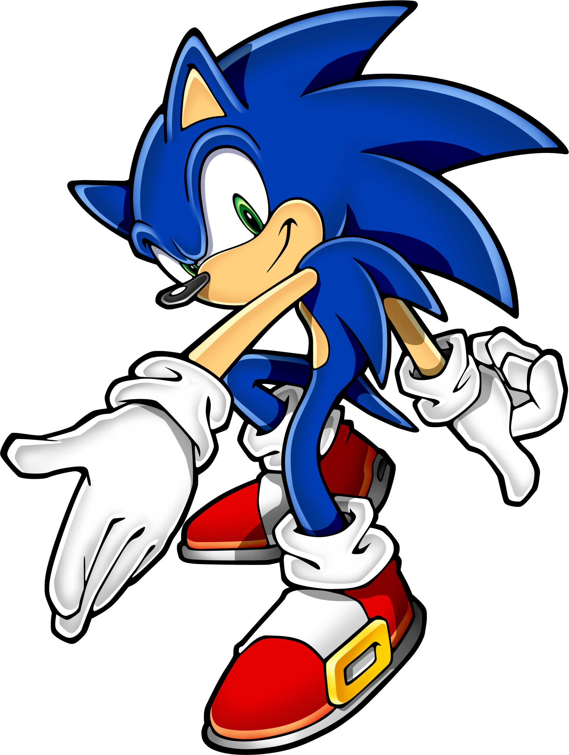 Sonic The Hedgehog Clipart Asset (1814x2404), Png Download