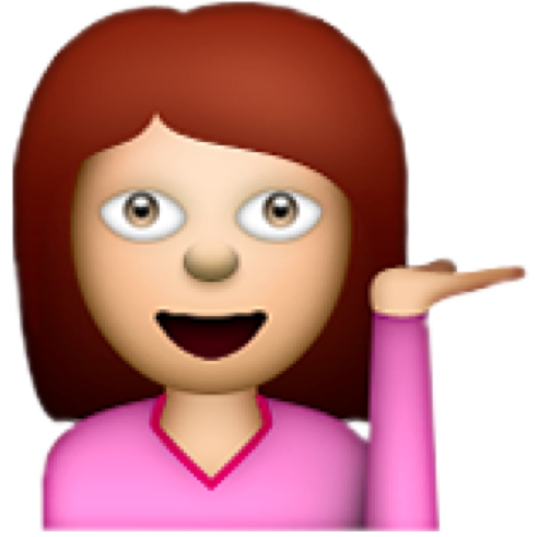 Tumblr N301rxdbl71qcy2ooo1 500 - Girl Emoji Transparent Background (492x491), Png Download