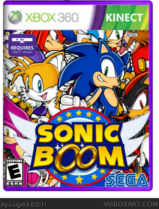 Sonic Boom Box Cover - Xbox 360 Kinect Sonic (320x420), Png Download
