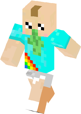 Cute Barf Baby Skin - Minecraft: Pocket Edition (317x453), Png Download