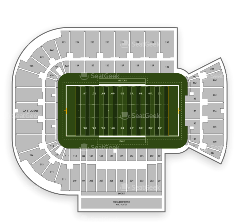Florida Atlantic Owls Football Seating Chart Png Fau - Florida Atlantic University (1000x1000), Png Download