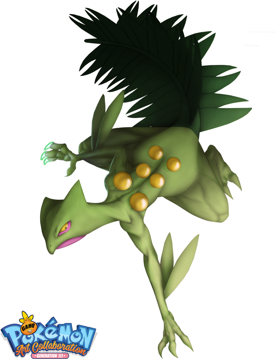 Sceptile Using Dragon Claw By 13alrog - Pokemon Go The Ultimate Full Guide By Mr Clarence Lefort (900x1184), Png Download