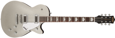 Gretsch G5439 Pro Jet™, Rosewood Fingerboard, Silver - Gretsch G5439 Pro Jet, Silver Sparkle (390x344), Png Download