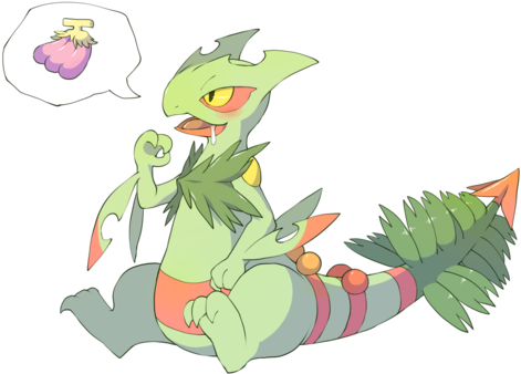 Mega Sceptile Is Pretty Cute/awesome Tho - Cute Sceptile (500x368), Png Download