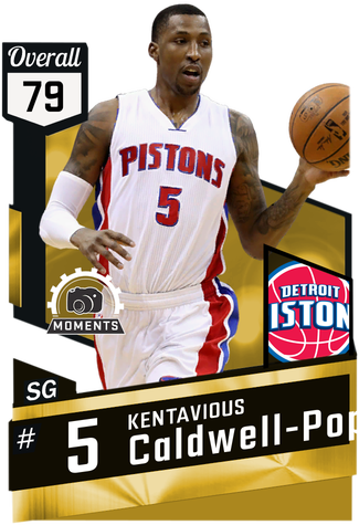 Kentavious Caldwell-pope Gold Card - Nba Live 18 Ultimate Team (325x475), Png Download