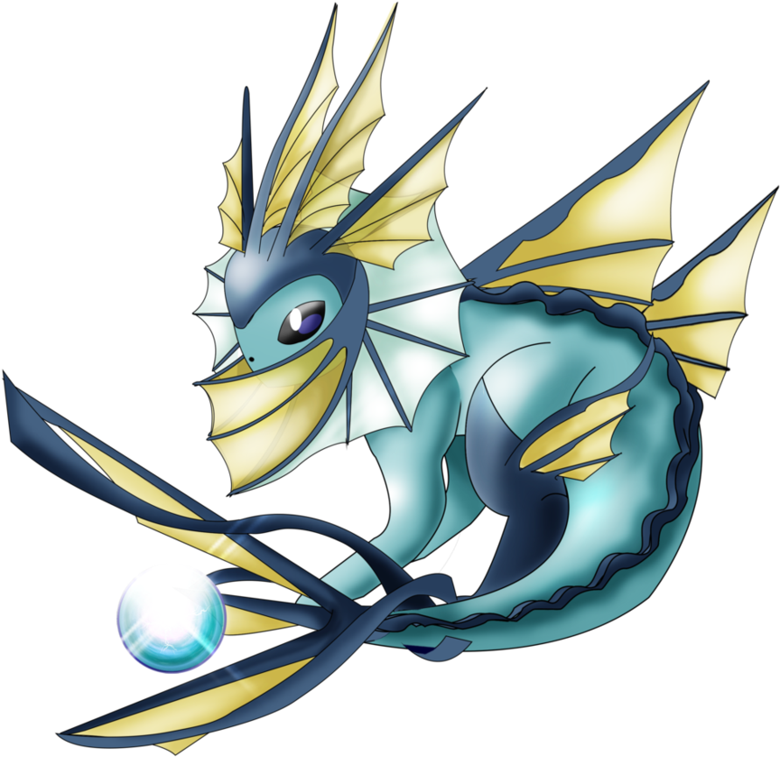 #pokemon On Twitter - De Pokemon Mega Vaporeon (907x880), Png Download