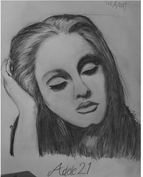 Portraits Drawing - 21 Adele Fan Art (900x602), Png Download
