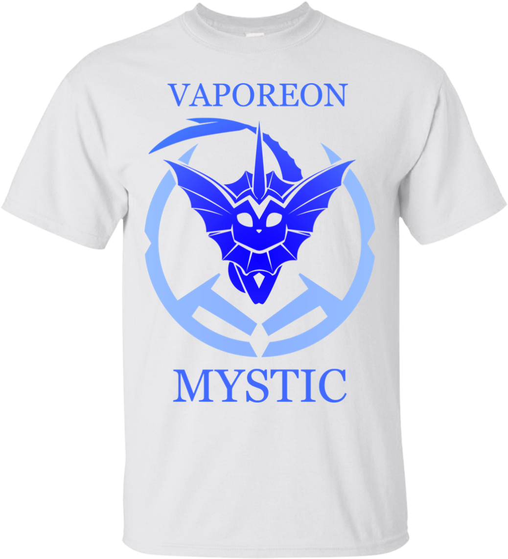 Team Mystic Vaporeon Tee/hoodie - Team Mystic Vaporeon Tee/hoodie - Custom Ultra Cotton (1155x1155), Png Download