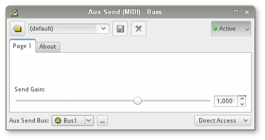 The Aux Send Window For A Midi Track - Toshiba Assist (516x274), Png Download