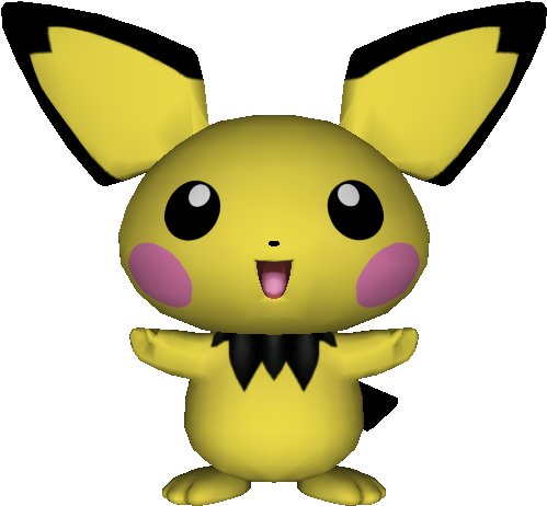 Download Zip Archive - Super Smash Bros Melee Pichu (750x650), Png Download