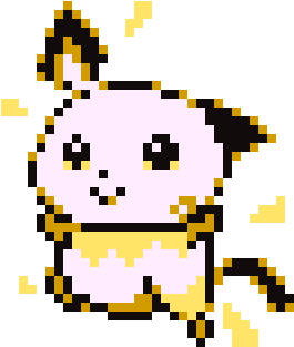 Pichu - Pokemon Gold Beta Pichu Sprite (448x448), Png Download