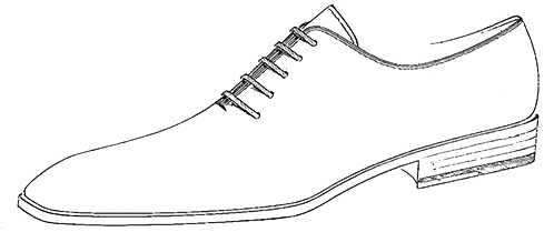 Dress Shoes Drawing At Getdrawings - Zapato De Vestir Dibujo (500x246), Png Download