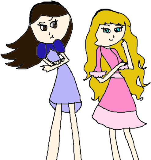 Daria And Nora By Kirakiradolls On Deviantart - Drawing (1028x777), Png Download