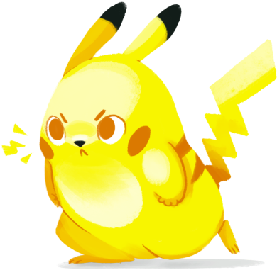 Oak Just Snatched Him From His Little Pichu Children - Cartoon (500x482), Png Download