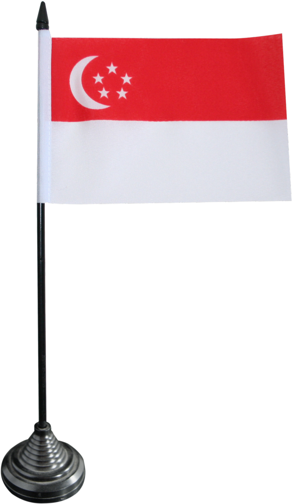 Singapore Table Flag - Digni Singapore Table Flag 10cm X 15cm (1500x1176), Png Download