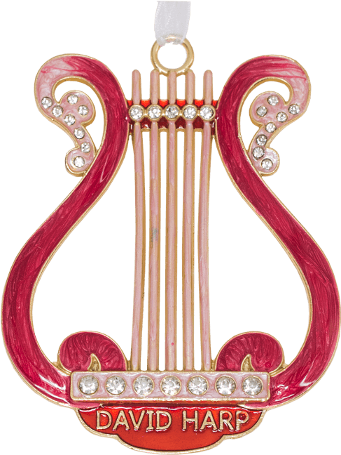 The Gracefully Curved Shape The David's Harp In Pink - David (650x650), Png Download
