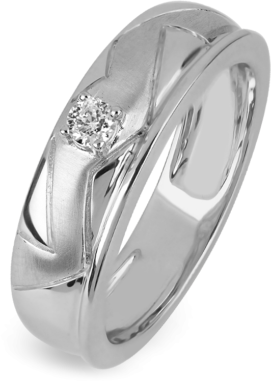 Orra Crown Star Platinum Ring For Him - Orra Platinum Rings (1500x788), Png Download