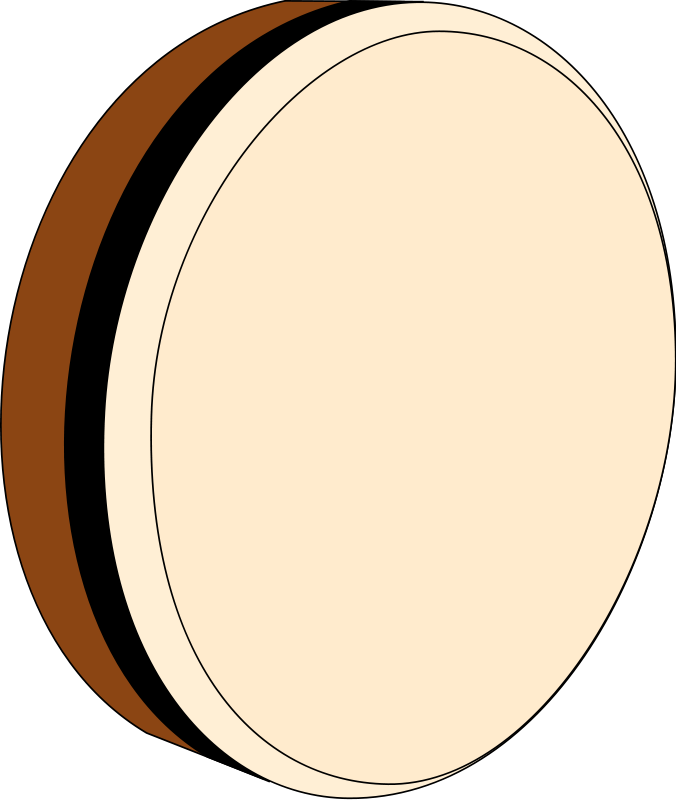 Harp Clipart Small Hand - Hand Drum Clipart (676x800), Png Download