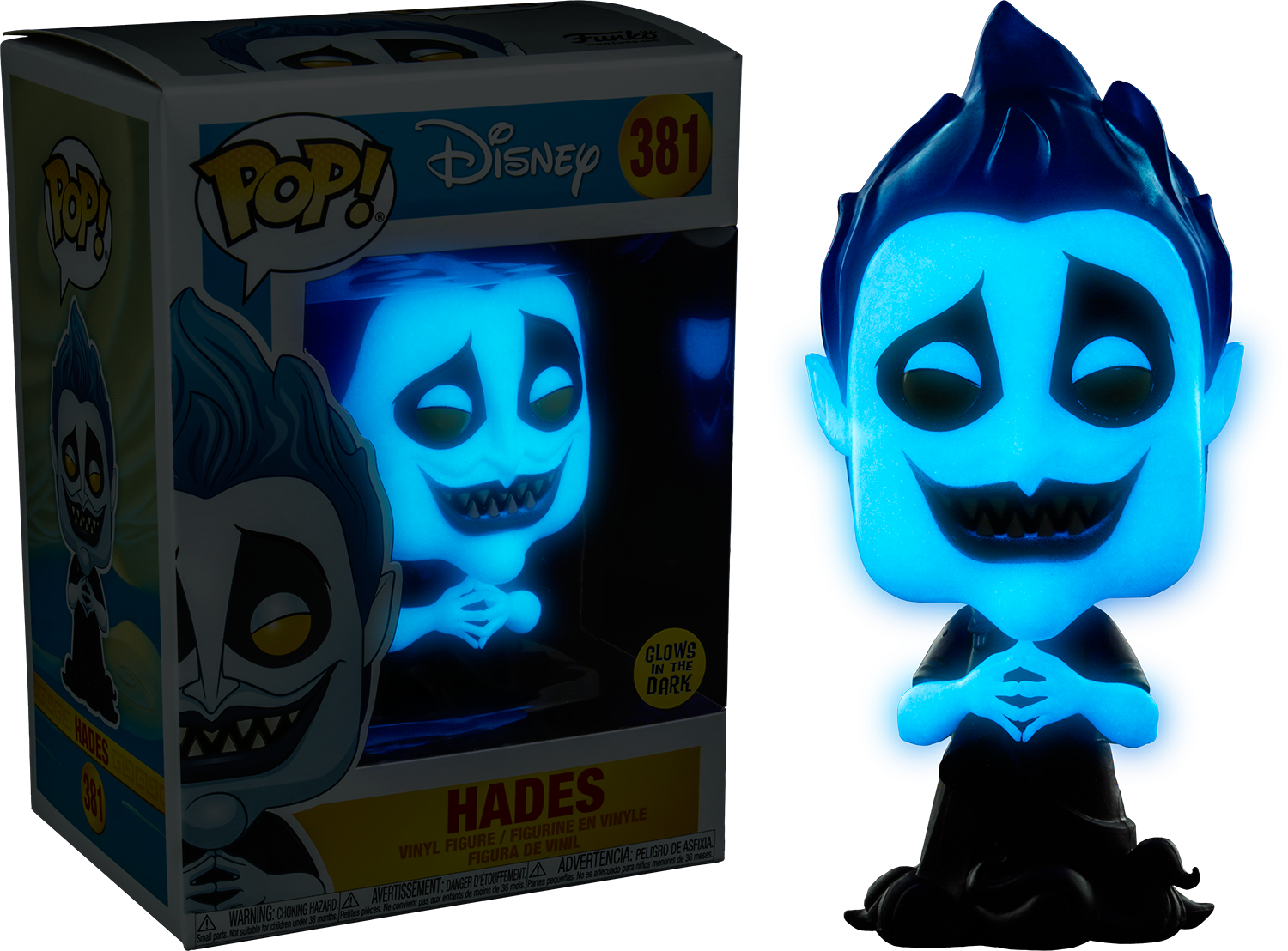 Hades Glow In The Dark Pop Vinyl Figure - Funko Pop Hades Glow In The Dark (1500x1108), Png Download