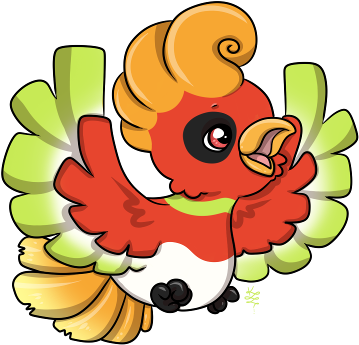 Ho-oh Chicky - Illustration (787x763), Png Download