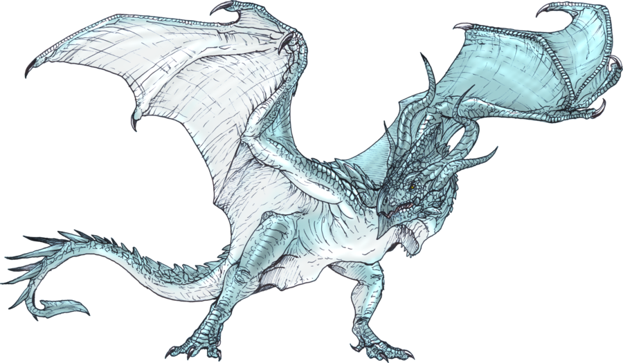 Wyvern By Fafnirx On Deviantart Clipart Black And White - Dragon On Two Legs (900x525), Png Download