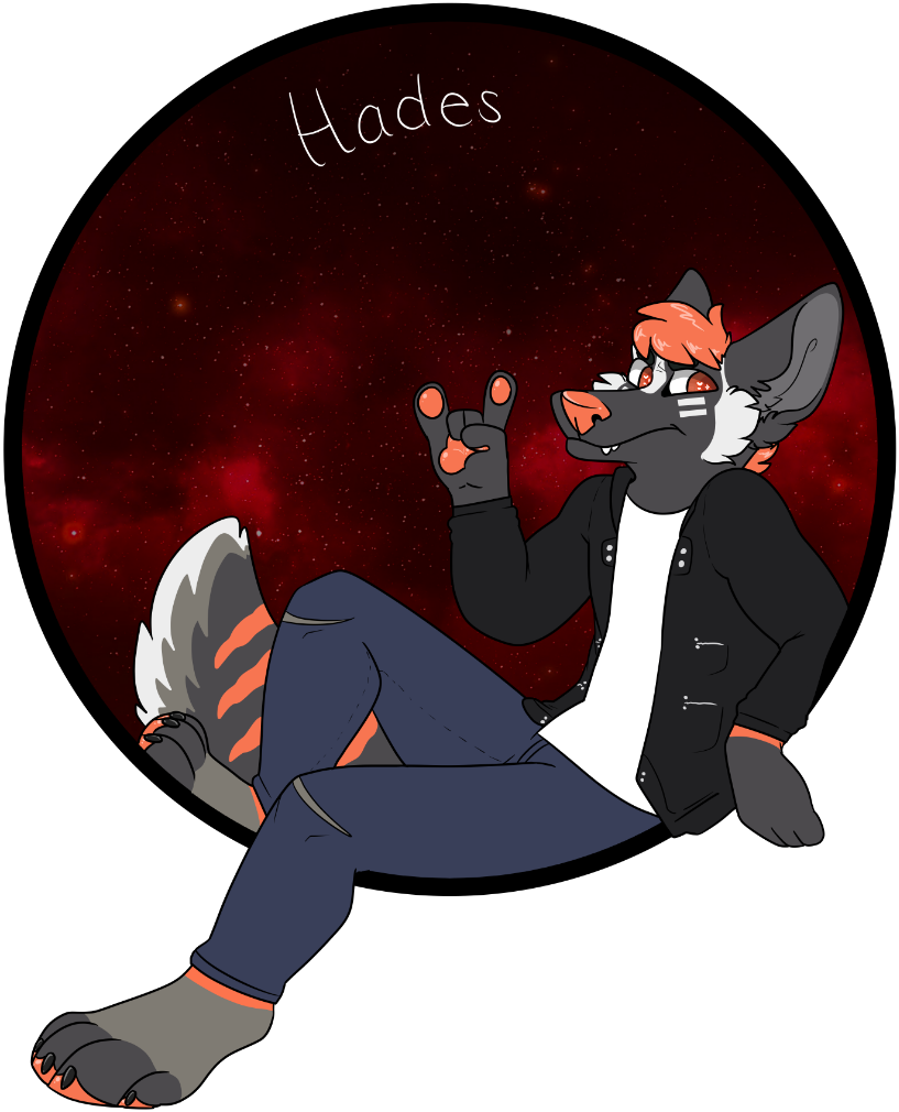 [c] Hades Circular Badge - Cartoon (817x1010), Png Download