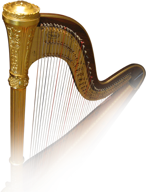 Girls And Harp, For Computer Cashadvance6online - Gold Harp (588x783), Png Download