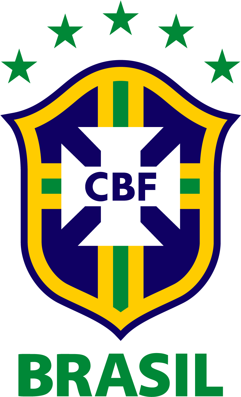 Brazil - Logo Cbf (1068x1657), Png Download
