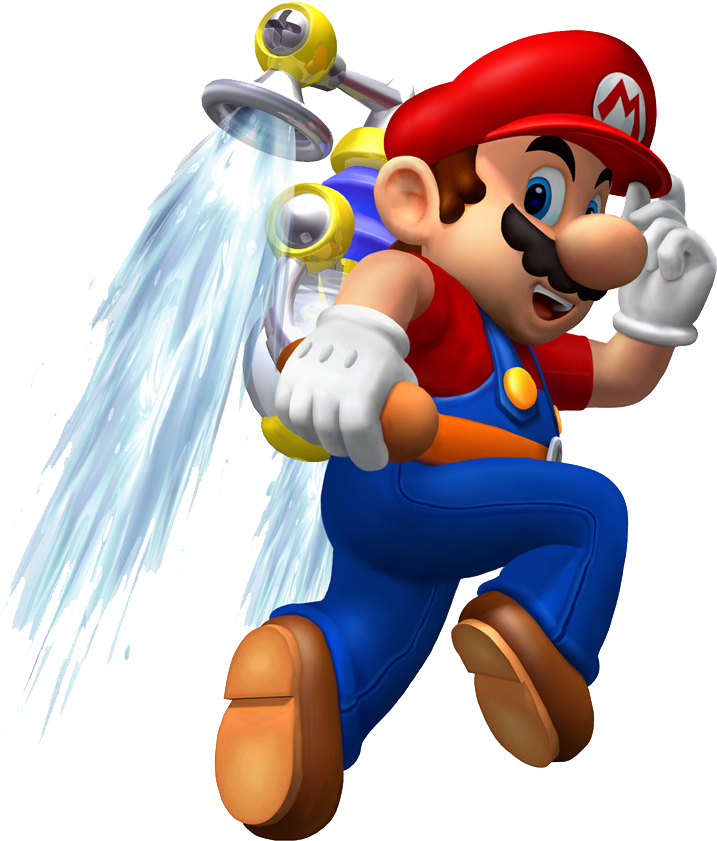 Mario Png - Super Mario Sunshine Mario (784x905), Png Download