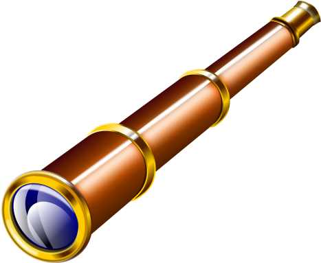 Spyglass Telescope Png Transparent Image - Spyglass Clip Art (500x410), Png Download
