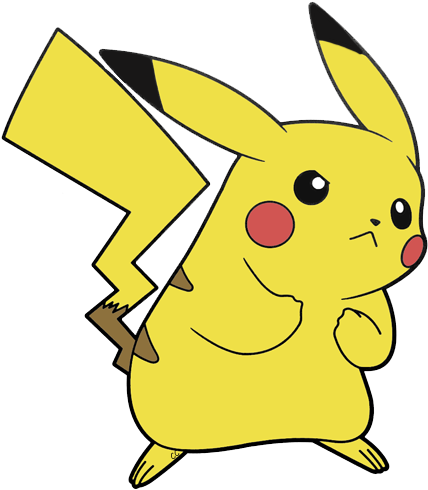 Pikachu In Ash's Hat By - Clipart Pokemon (433x497), Png Download