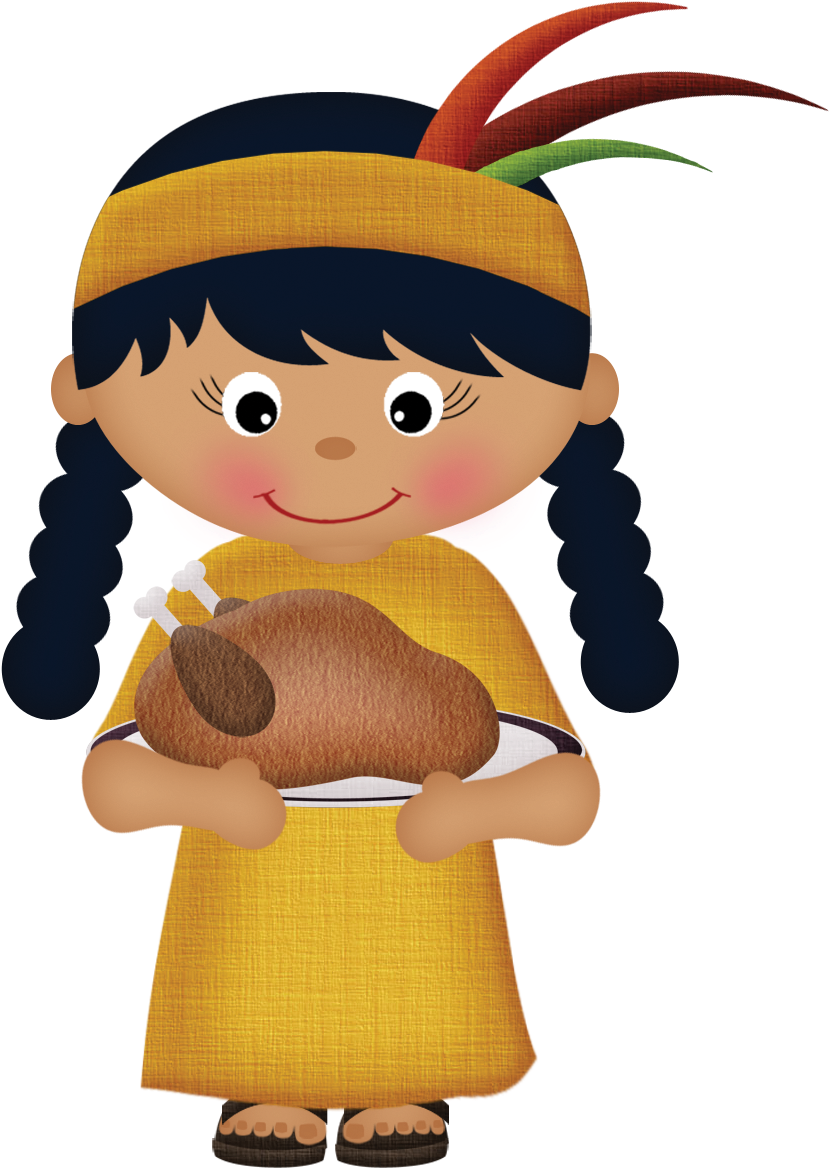 Photo By @martamota - Thanksgiving Indian Clip Art (837x1176), Png Download