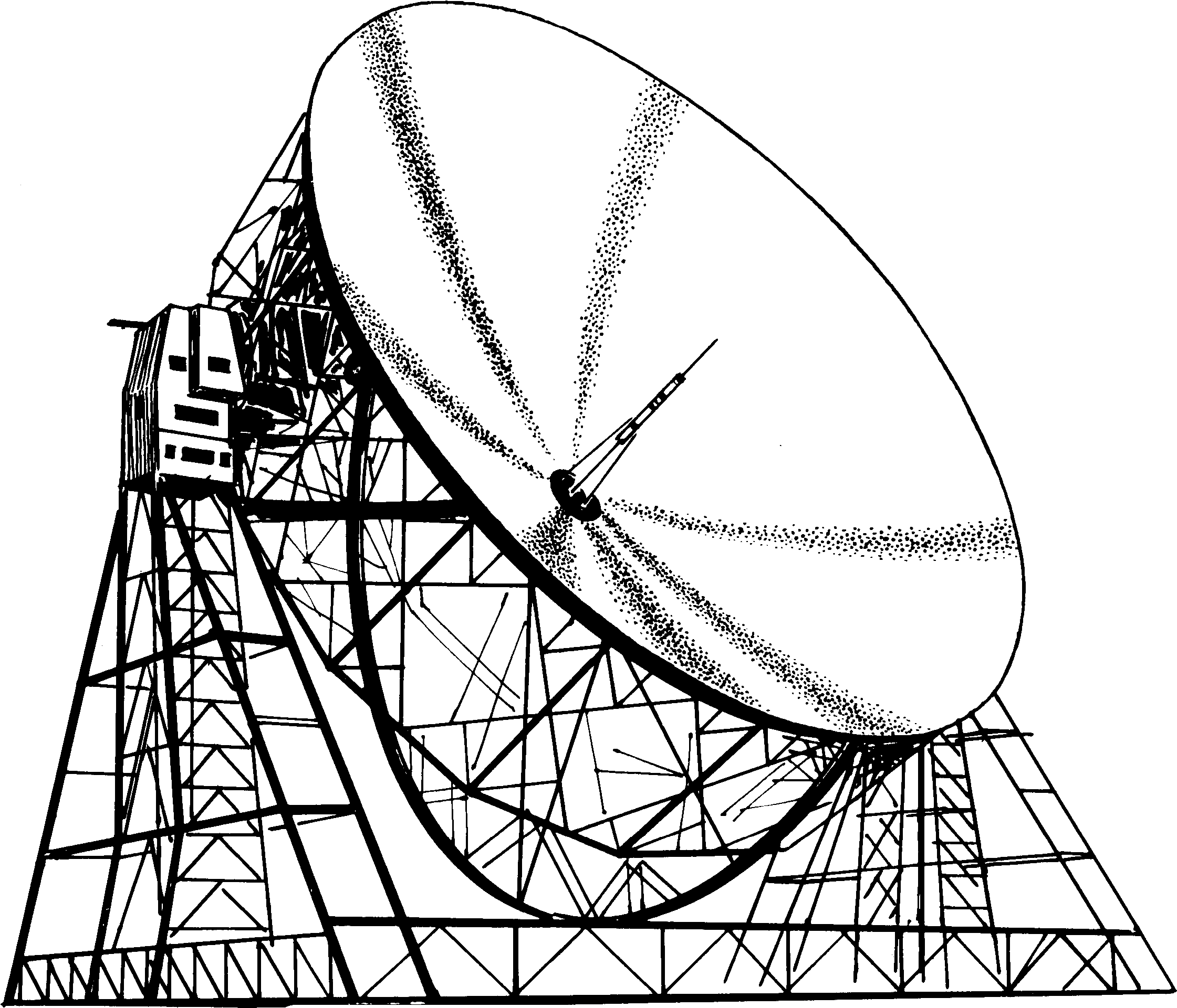 Radio Telescope 3 - Radio Telescope Clipart (2260x1960), Png Download