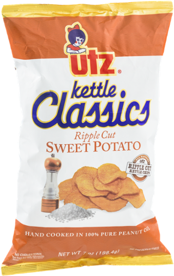 Utz Chips Png - Utz Dark Russets Kettle Classics Potato Chips - 8oz (600x600), Png Download